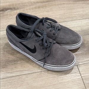 Nike Men's Charcoal Suede Sneakers